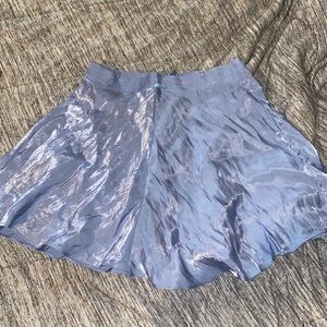 Shiny Blue Skirt